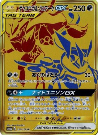 SM12a TAG TEAM GX Tag All Stars 223/173 Greninja & Zoroark GX - Holofoil - Ultra Rare