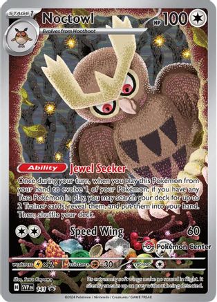 SV Scarlet & Violet Promo Cards 141 Noctowl - Holofoil - Promo