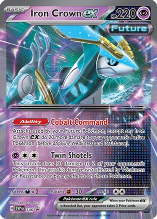 SV Scarlet & Violet Promo Cards 146 Iron Crown ex - Holofoil - Promo