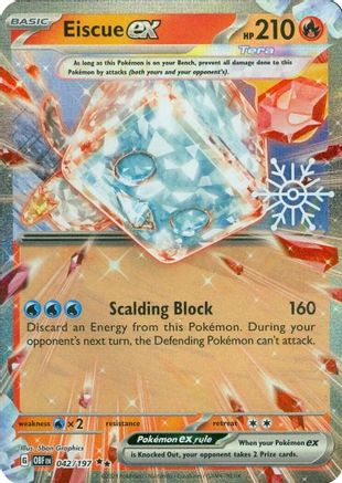 Miscellaneous Cards & Products 042/197 Eiscue ex (Holiday Calendar) - Holofoil - Double Rare