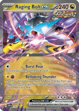 SV Scarlet & Violet Promo Cards 145 Raging Bolt ex - Holofoil - Promo