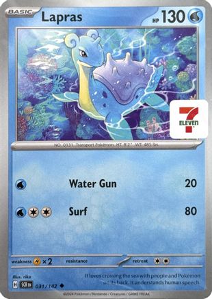 Miscellaneous Cards & Products 031/142 Lapras (7-Eleven Promo) - Uncommon