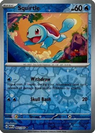 Miscellaneous Cards & Products 007/165 Squirtle - Holofoil - Common