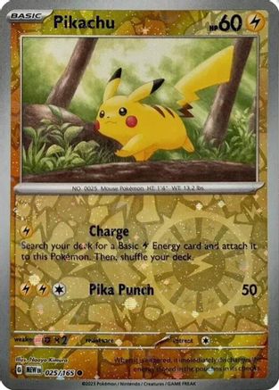 Miscellaneous Cards & Products 025/165 Pikachu - Holofoil - Common