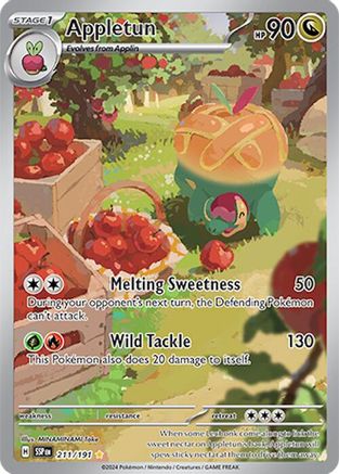 SV08 Surging Sparks 211/191 Appletun - Holofoil - Illustration Rare