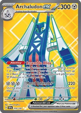 SV08 Surging Sparks 224/191 Archaludon ex - Holofoil - Ultra Rare