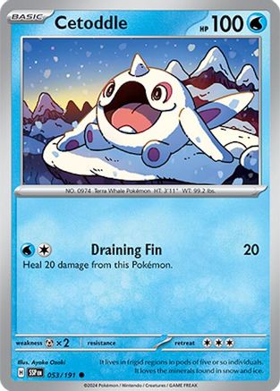 SV08 Surging Sparks 053/191 Cetoddle - Reverse Holofoil - Common