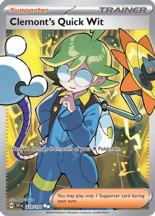 SV08 Surging Sparks 229/191 Clemont's Quick Wit - Holofoil - Ultra Rare
