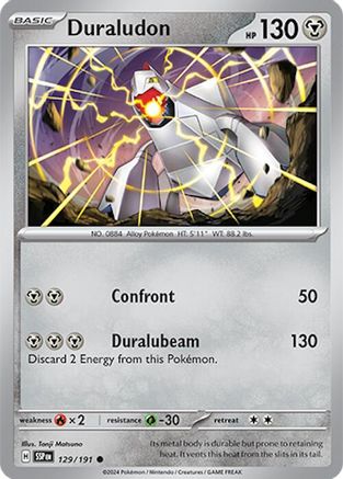 SV08 Surging Sparks 129/191 Duraludon - Reverse Holofoil - Common