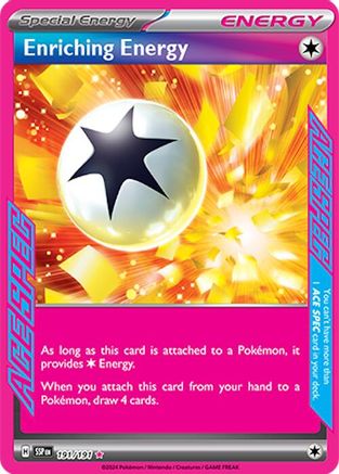 SV08 Surging Sparks 191/191 Enriching Energy - Holofoil - ACE SPEC Rare