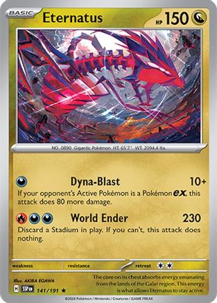 SV08 Surging Sparks 141/191 Eternatus - Holofoil - Rare