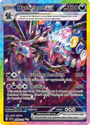SV08 Surging Sparks 240/191 Hydreigon ex - Holofoil - Special Illustration Rare
