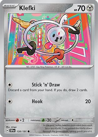 SV08 Surging Sparks 128/191 Klefki - Reverse Holofoil - Common