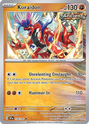 SV08 Surging Sparks 116/191 Koraidon - Uncommon