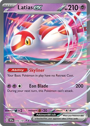 SV08 Surging Sparks 076/191 Latias ex - Holofoil - Double Rare