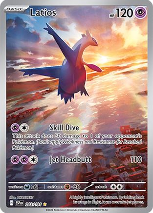 SV08 Surging Sparks 203/191 Latios - Holofoil - Illustration Rare