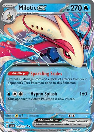 SV08 Surging Sparks 042/191 Milotic ex - Holofoil - Double Rare