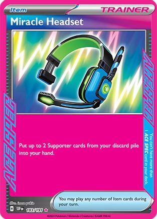 SV08 Surging Sparks 183/191 Miracle Headset - Holofoil - ACE SPEC Rare
