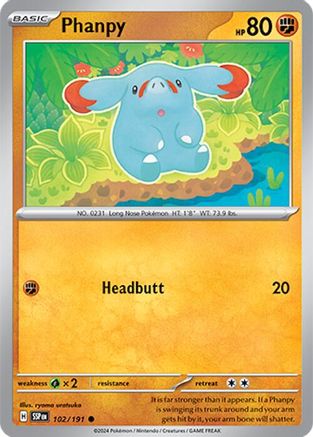 SV08 Surging Sparks 102/191 Phanpy - Common
