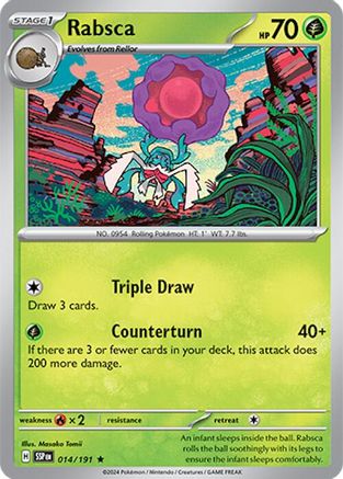 SV08 Surging Sparks 014/191 Rabsca - Holofoil - Rare