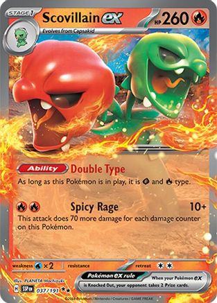 SV08 Surging Sparks 037/191 Scovillain ex - Holofoil - Double Rare
