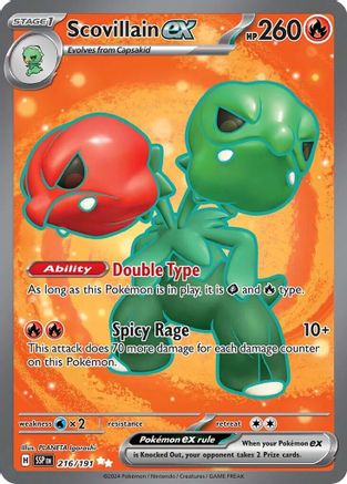 SV08 Surging Sparks 216/191 Scovillain ex - Holofoil - Ultra Rare