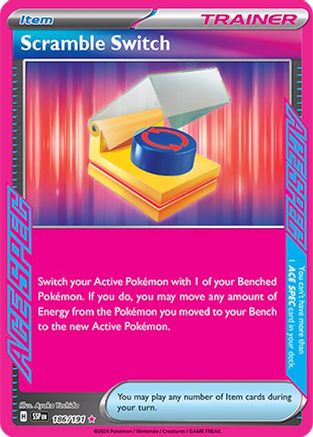 SV08 Surging Sparks 186/191 Scramble Switch - Holofoil - ACE SPEC Rare