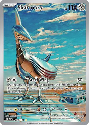 SV08 Surging Sparks 209/191 Skarmory - Holofoil - Illustration Rare