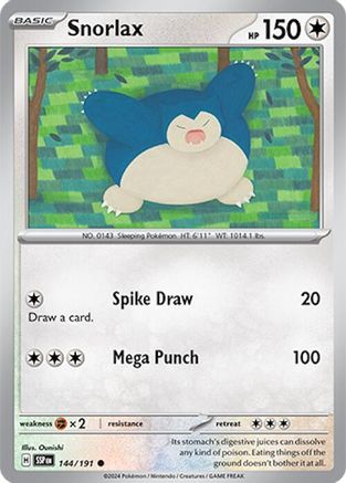 SV08 Surging Sparks 144/191 Snorlax - Common