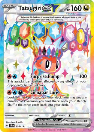 SV08 Surging Sparks 226/191 Tatsugiri ex - Holofoil - Ultra Rare