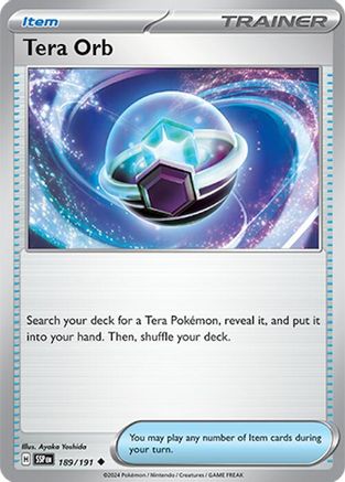 SV08 Surging Sparks 189/191 Tera Orb - Reverse Holofoil - Uncommon