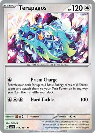 SV08 Surging Sparks 161/191 Terapagos - Reverse Holofoil - Rare