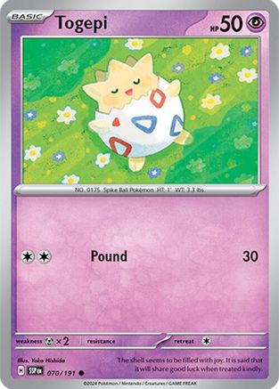 SV08 Surging Sparks 070/191 Togepi - Common
