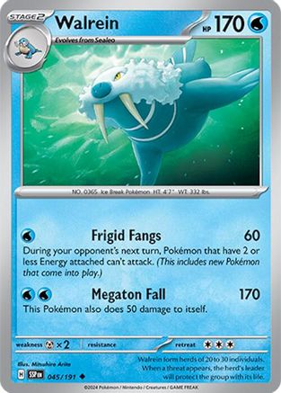 SV08 Surging Sparks 045/191 Walrein - Reverse Holofoil - Uncommon