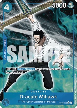 Premium Booster The Best ST03-005 Dracule Mihawk (ST03-005) (Full Art) (ST03-005) - Foil - Common