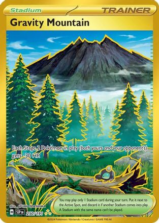 SV08 Surging Sparks 250/191 Gravity Mountain - Holofoil - Hyper Rare