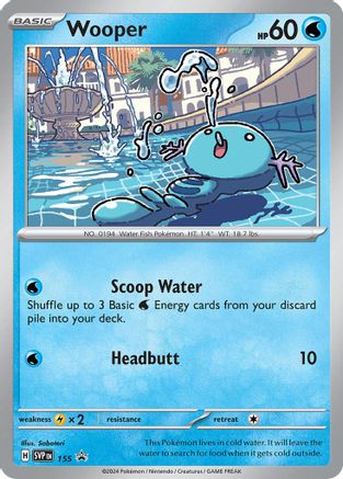 SV Scarlet & Violet Promo Cards 155 Wooper - Holofoil - Promo