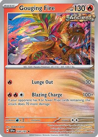 Deck Exclusives 038/191 Gouging Fire - Rare