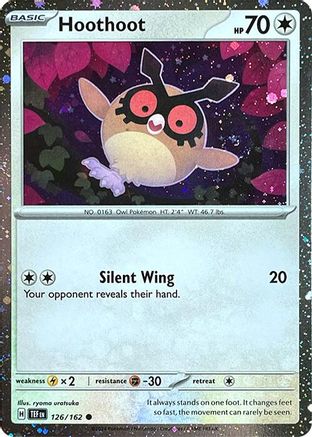 SV Scarlet & Violet Promo Cards 126/162 Hoothoot - Holofoil - Promo