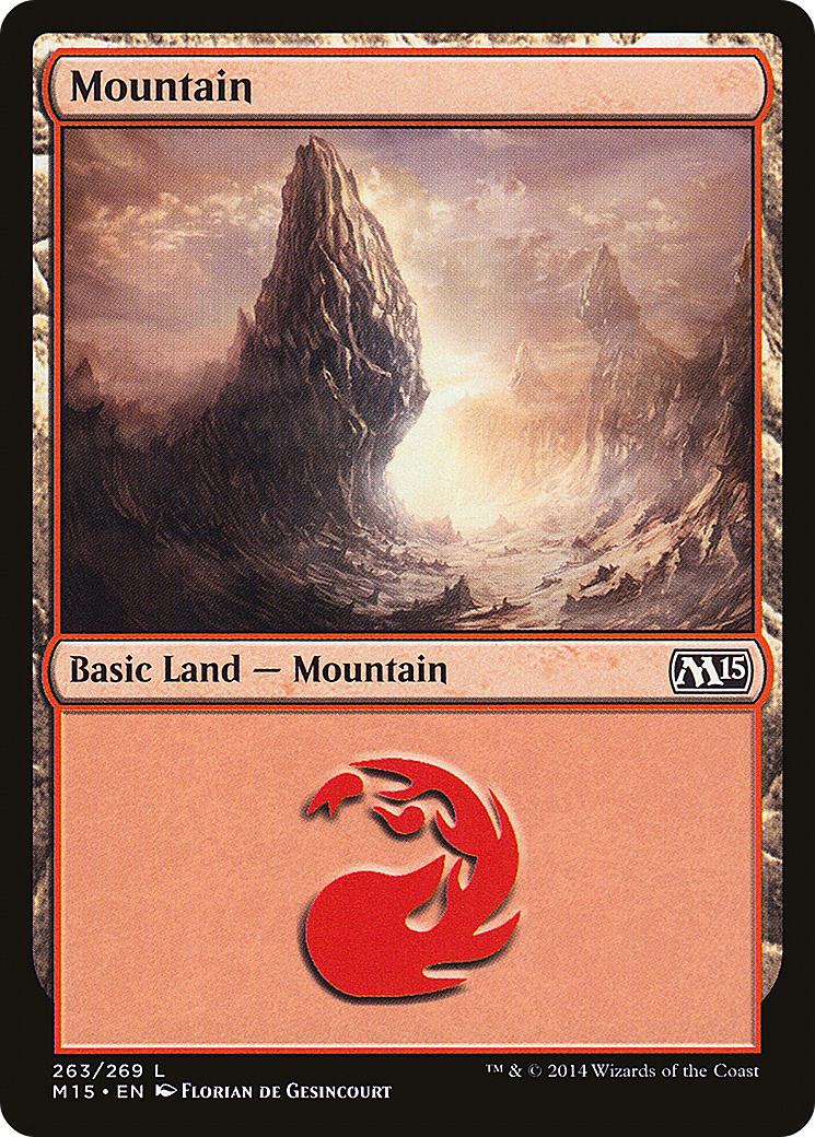 Magic 2015 - (M15-263) - Mountain (263) Foil