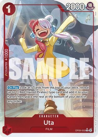 Emperors in the New World OP09-002 Uta (Parallel) (OP09-002) - Foil - Rare