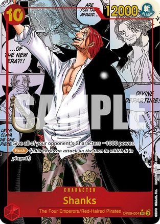 Emperors in the New World OP09-004 Shanks (004) (Manga) (OP09-004) - Foil - Super Rare