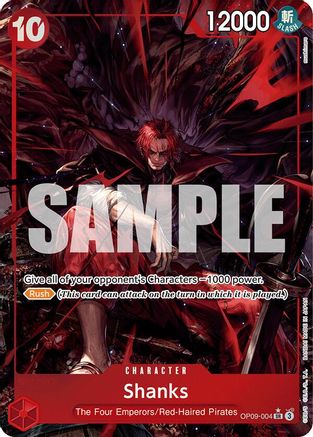 Emperors in the New World OP09-004 Shanks (004) (Alternate Art) (OP09-004) - Foil - Super Rare