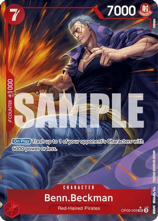 Emperors in the New World OP09-009 Benn.Beckman (Parallel) (OP09-009) - Foil - Super Rare
