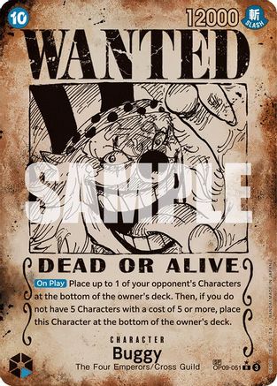 Emperors in the New World OP09-051 Buggy (051) (Wanted Poster) (OP09-051) - Foil - Rare
