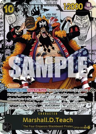 Emperors in the New World OP09-093 Marshall.D.Teach (093) (Manga) (OP09-093) - Foil - Super Rare