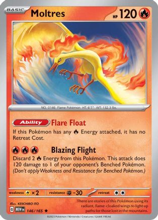 Deck Exclusives 146/165 Moltres - Rare