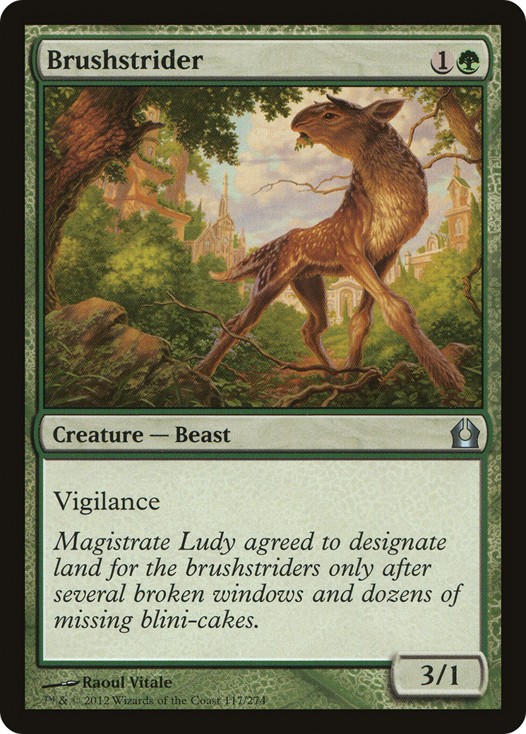 Return to Ravnica - (RTR-117) - Brushstrider Foil