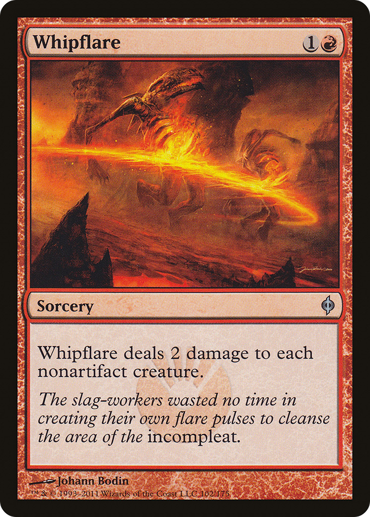 New Phyrexia - (NPH-102) - Whipflare Foil