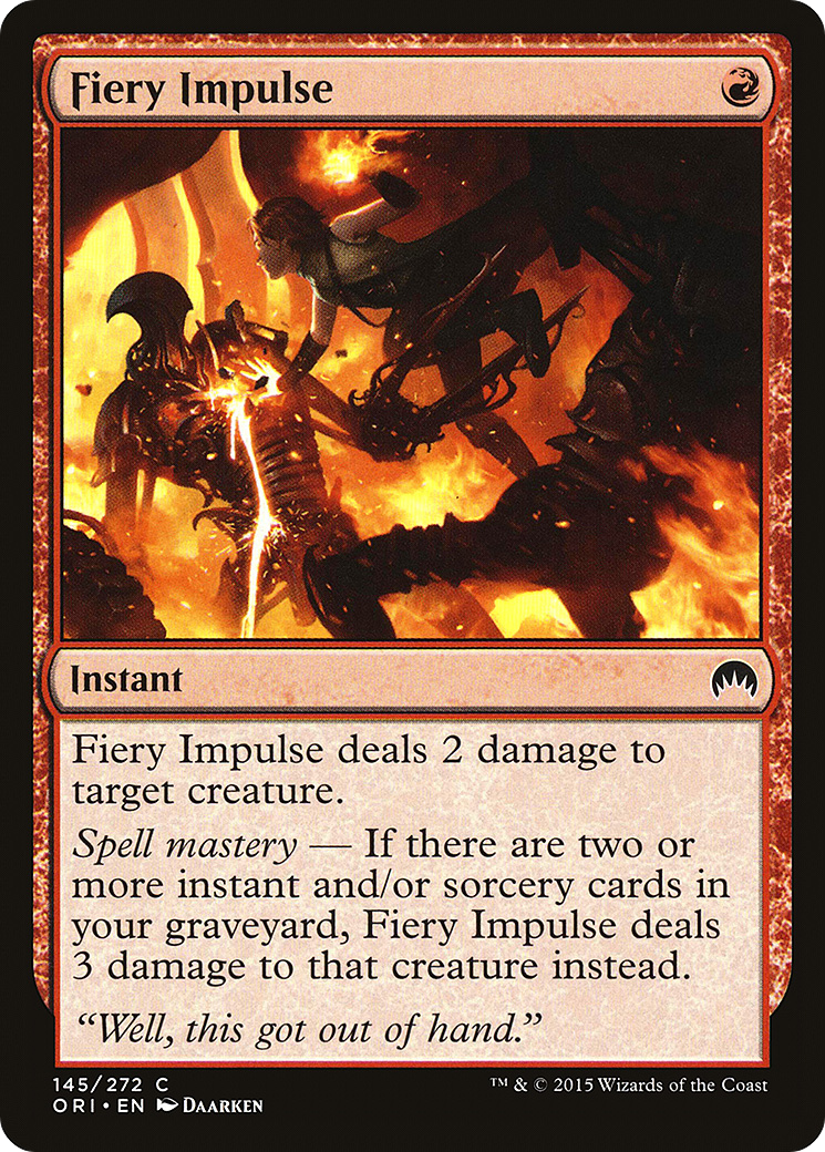 Magic Origins - (ORI-145) - Fiery Impulse Foil